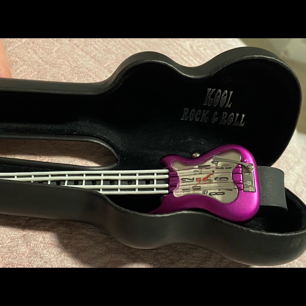 Kool Time Rock & Roll Guitar Watch. Case included. Never been worn. NWOT